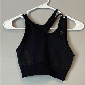 Gymshark Black Ultra Strappy Seamless Sports Bra